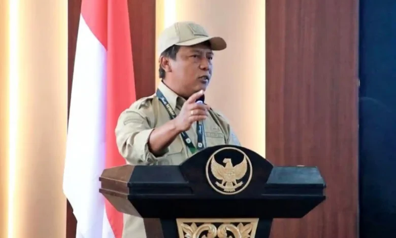 Bupati Sumbawa Barat H. Amar Nurmansyah saat menyampaikan sambutan dalam acara Retret Kepemimpinan Kepala Perangkat Daerah KSB, Kamis, 17 September 2026.
