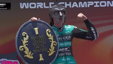 Pembalap Moto3, David Alonso, berhasil juara pada ajang GP Indonesia 2026 di Mandalika, Minggu, 11 Oktober 2026.