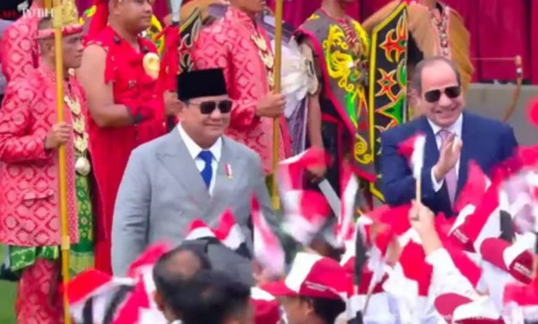 Presiden Mesir Abdel Fattah El - Sisi bertemu Presiden RI Prabowo Subianto hari ini. El-Sisi tiba di Istana Negara, Jakarta, Minggu, 11 Oktober 2026.