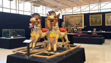 Jaran Kamput, perwujudan Sekardiu, menjadi salah satu koleksi yang dipamerkan Museum NTB di Sirkuit Mandalika, Sabtu, 10 Oktober 2026.