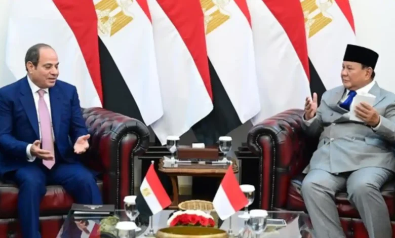 Presiden Mesir El Sisi dan Presiden Prabowo di Istana Kepresidenan, Minggu, 11 Oktober 2026.