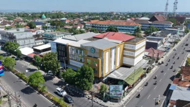 Tampak udara gedung STIE AMM yang lahannya tengah menjadi objek sengketa, 2026.