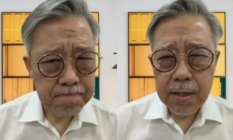 Tokoh publik Malaysia, Datuk Eric Chong, saat protes masalah asap karhutla Indonesia melalui media sosialnya.