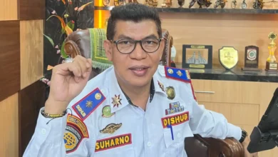 Kepala Dinas Perhubungan (Dishub) KSB, Suharno saat diwawancarai beberapa waktu lalu.