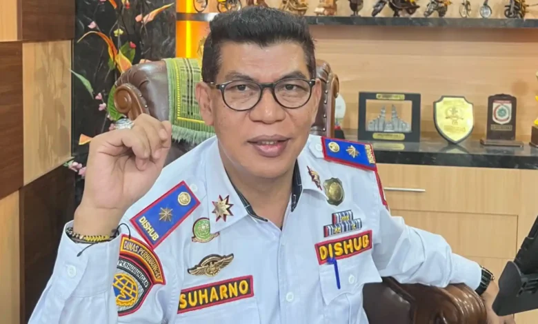 Kepala Dinas Perhubungan (Dishub) KSB, Suharno saat diwawancarai beberapa waktu lalu.