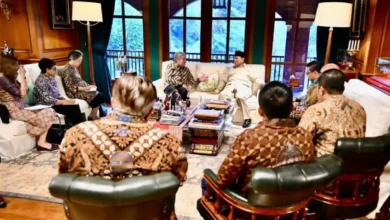 Momen pertemuan Prabowo dan petinggi PBB di Hambalang pada Sabtu, 17 Oktober 2026.