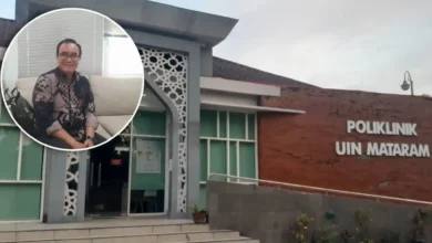 Wakil Rektor II UIN Mataram, Muhammad Saleh Ending, saat memberikan tanggapan terkait isu pungutan liar (pungli) dalam tes kesehatan mahasiswa baru pada Selasa, 20 Oktober 2026.