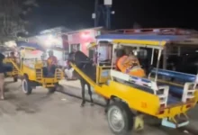 Gambaran transportasi cidomo yang menggunakan tenaga kuda di Gili Trawangan.