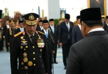Presiden Prabowo saat melantik Listyo Sigit Prabowo sebagai Kepala Staf Kepresidenan di Istana Negara pada Kamis, 1 Oktober 2026.