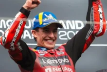 Marc Marquez saat menang pada balapan di GP Jepang pada Minggu, 4 Oktober 2026.