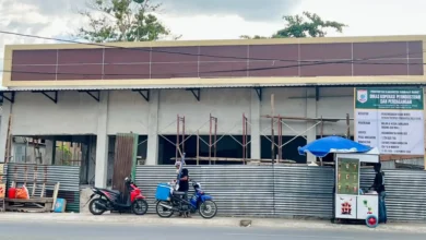 Progres pembangunan fisik KSB Mall di Jalan Undru, Kecamatan Taliwang, Kabupaten Sumbawa Barat, mencapai sekitar 60 persen, Rabu, 7 Oktober 2026.